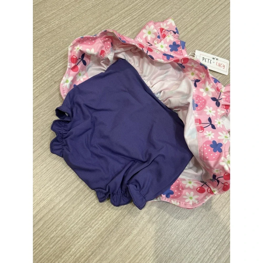 Pete + Lucy‎ Cherry Berry Sweet Girl Romper 6-9 Months